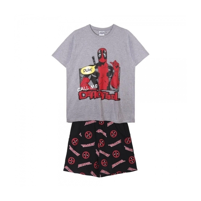 Pijama Deadpool Hombre Gris