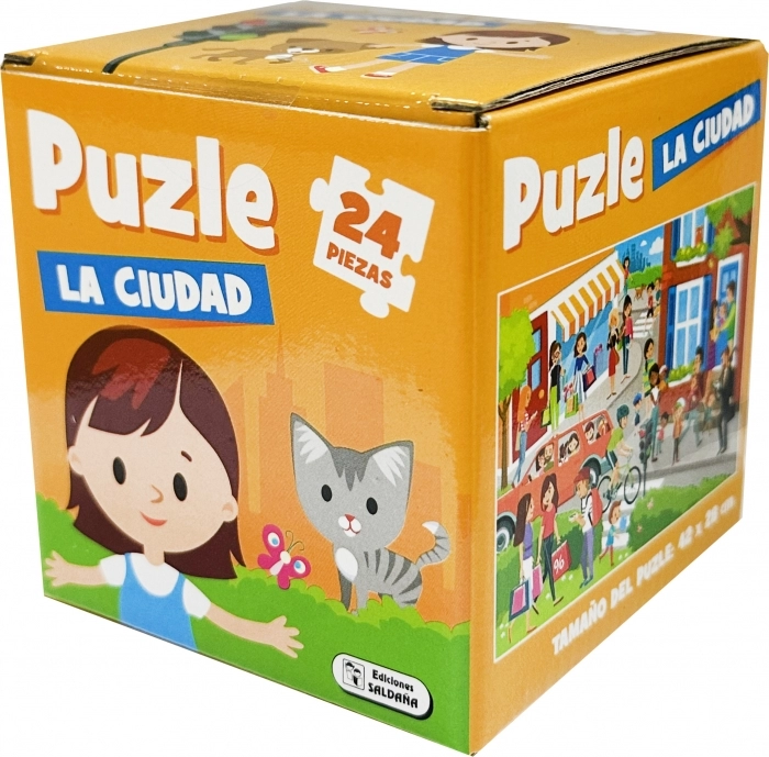 Puzzle Cubo La Ciudad 24 Piezas