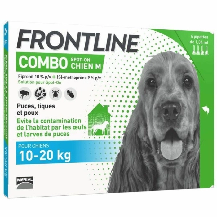 Pipeta para Perros Frontline Combo 10-20 Kg 4 Unidades