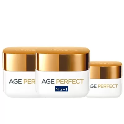 Set Age Perfect Programa Antiflacidez,Día 50ml+Noche 50ml+Ojos 15ml