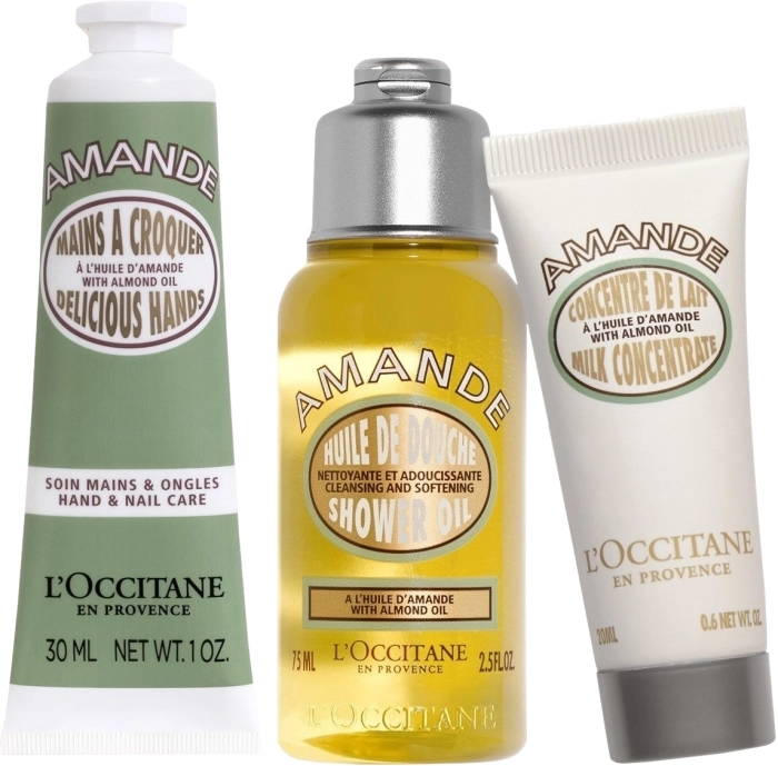 Set Amande Huile De Douche 75ml + 2 Productos