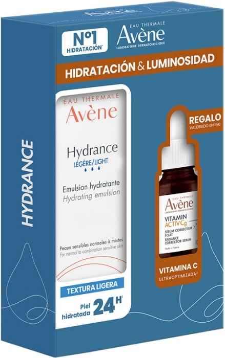 Set Hydrance Emulsión Ligera 40ml + Vitamin C Sérum 10ml Set Hydrance Emulsión Ligera 40ml + Vitamin C Sérum 10ml