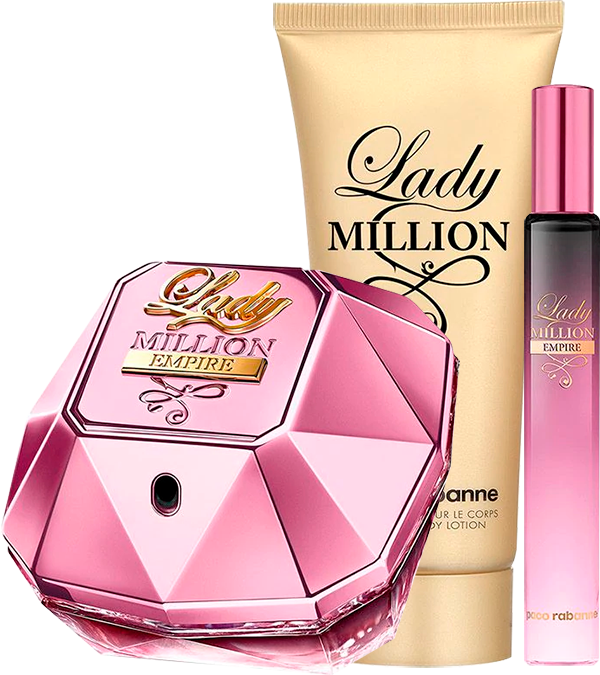 Comprar Set Lady Million Empire Edp 50ml + Edp 10ml + Lady Million Body Lotion 75ml