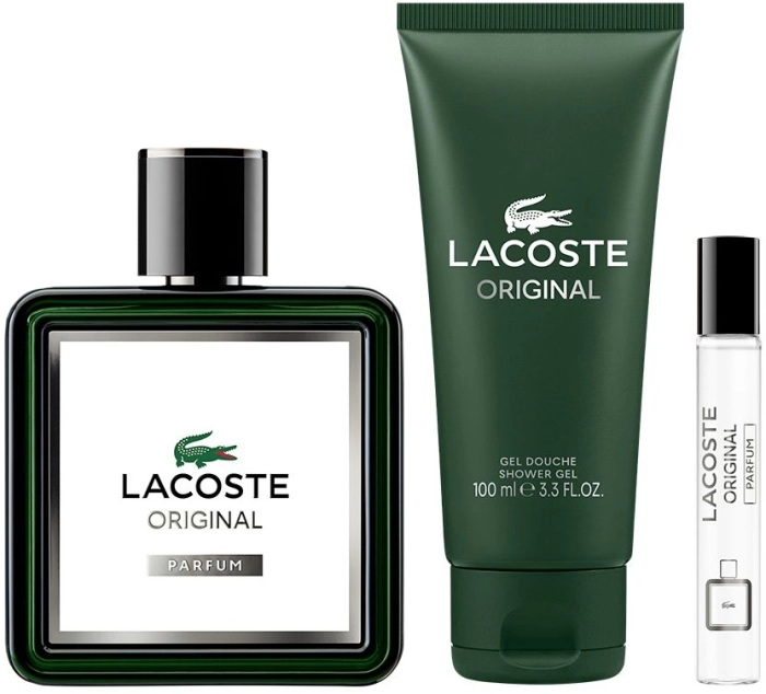 Set Lacoste Original Parfum 100ml + 7,5ml + Shower Gel 100ml