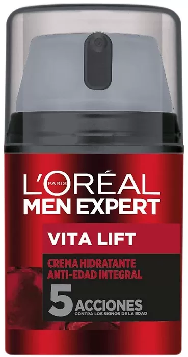 L'Oreal Men Expert Vita Lift Crema Hidratante Antiedad Extracto de Viña