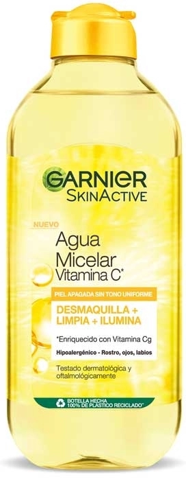 SkinActive Agua Micelar Vitamina C