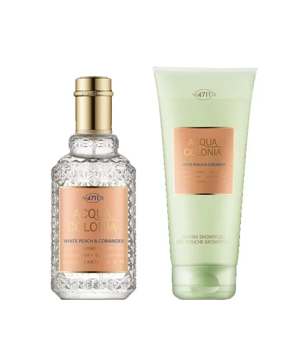 Set Acqua Colonia White Peach & Coriander 50ml + Gel 75ml Set Acqua Colonia White Peach & Coriander 50ml + Gel 75ml