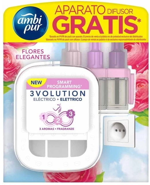 Ambipur 3Volution Flores Elegantes Disfusor + Recarga Ambipur 3Volution Flores Elegantes Disfusor + Recarga