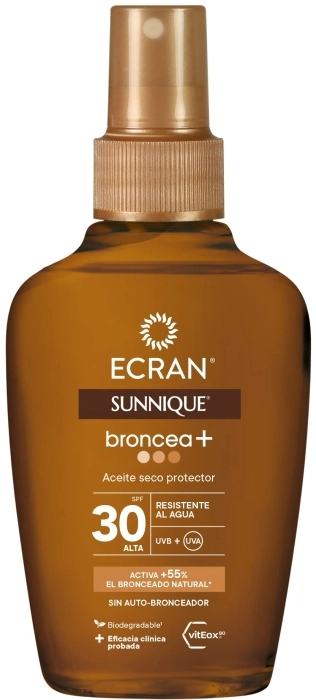 Sunnique Aceite Seco Protector Broncea+ SPF30