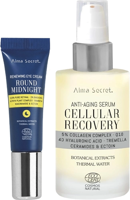 Set Anti-Aging Serum Cellular Recovery 50ml + Round Midnight 0,05% Pure Retinal Set Anti-Aging Serum Cellular Recovery 50ml + Round Midnight 0,05% Pure Retinal