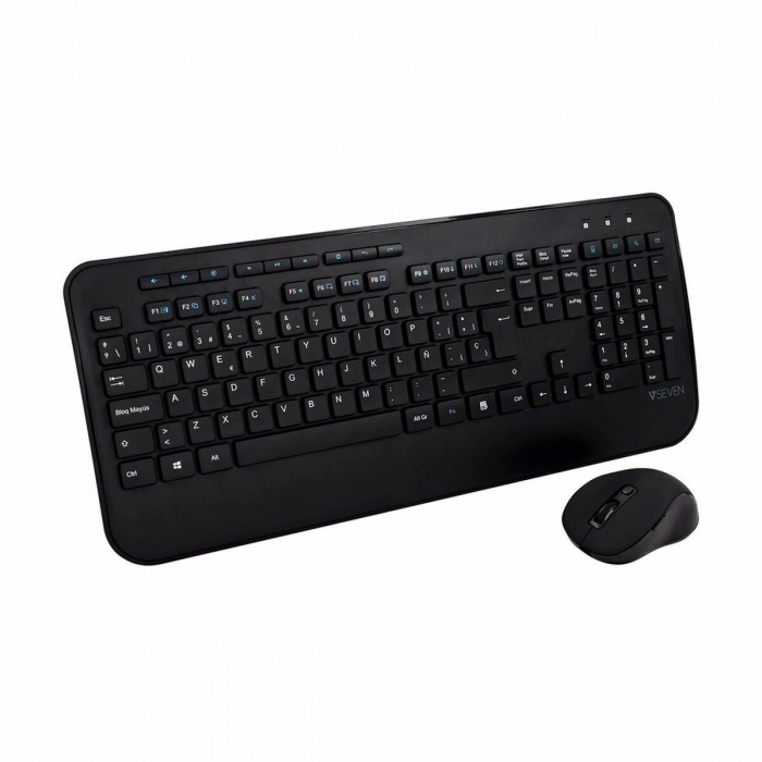 Teclado y Ratón V7 CKW300ES Qwerty Español Español