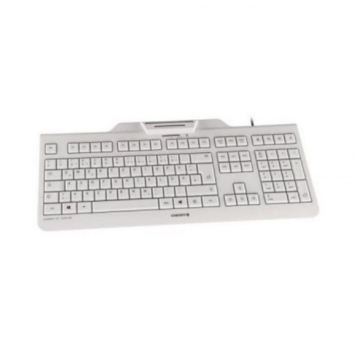 Teclado con Lector Cherry JK-A0100ES-0 Blanco