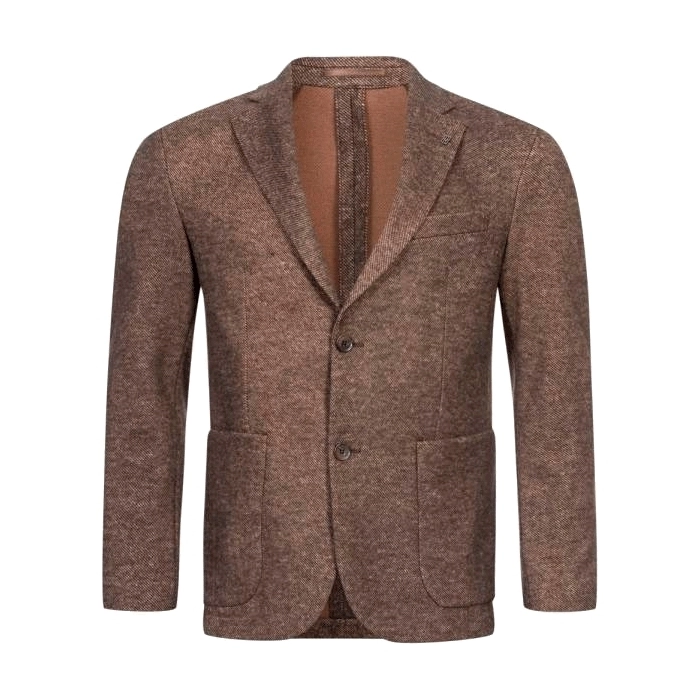Chaqueta Jeff Pata de Gallo Marrón Chaqueta Jeff Pata de Gallo Marrón