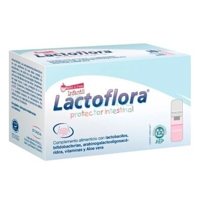 Lactoflora protector intestinal infantil 10 viales sabor fresa