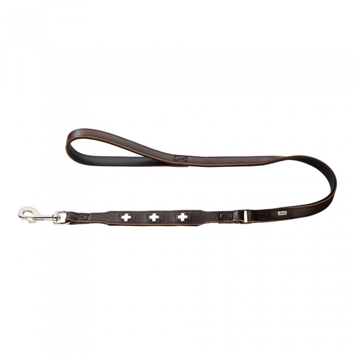 Correa para Perro Hunter Swiss Negro, marrón (100 cm)