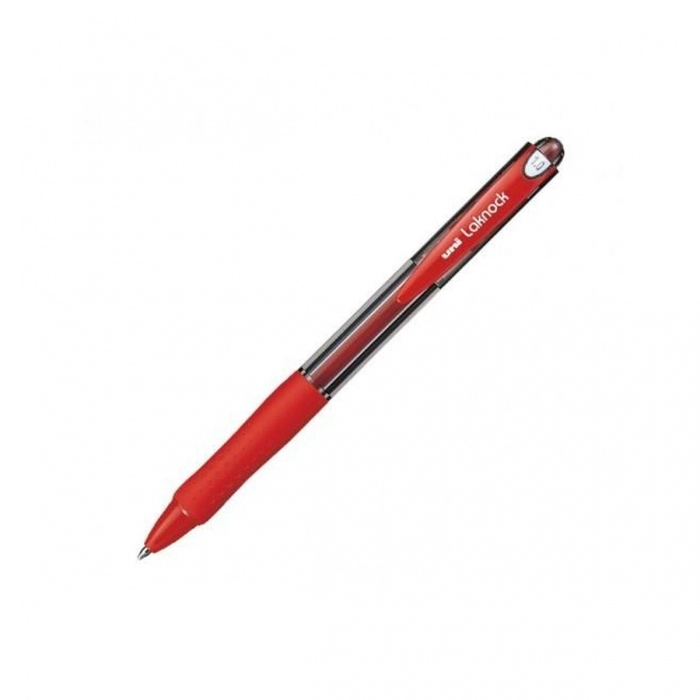 Bolígrafo de tinta líquida Uni-Ball Rollerball Laknock SN-100 Rojo 12 Unidades