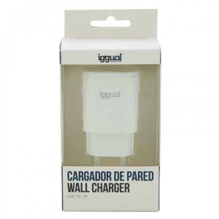 Cargador de Pared iggual IGG316924 5V Blanco