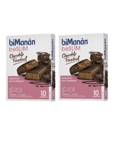 Bimanan barritas beslim choco fondant 10 u duplo  oferta segunda al 50%