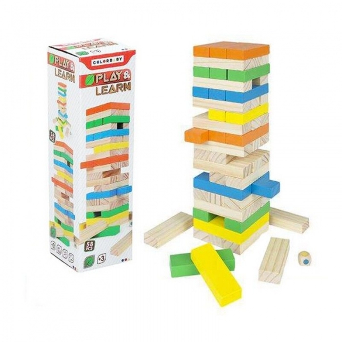 Juego de Construcción con Bloques Woomax (26 cm) (58 pcs)