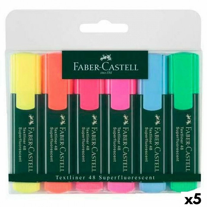 Set de Marcadores Faber-Castell Multicolor 5 Unidades