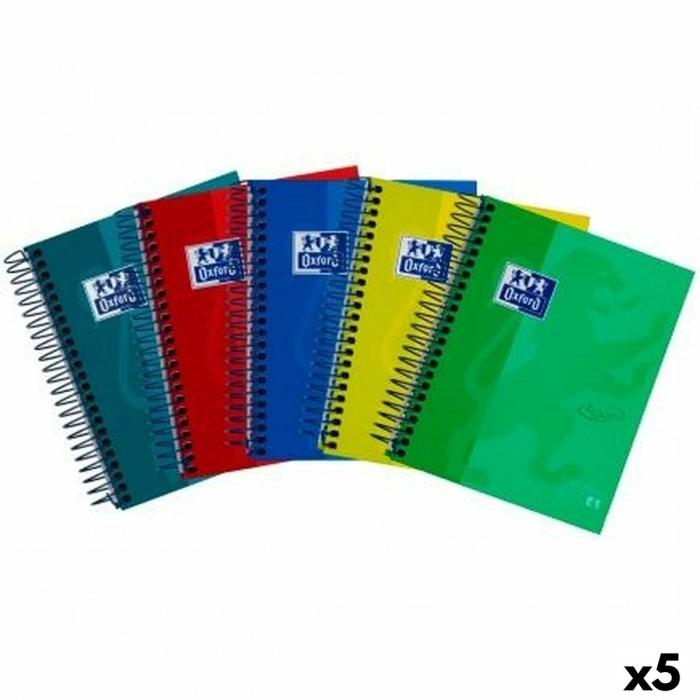 Set de Cuadernos Oxford European Book 4 Multicolor 18 120 Hojas (5 Unidades)