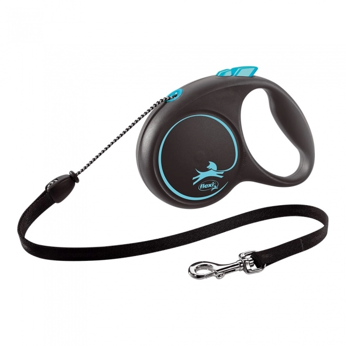 Correa para Perro Flexi BLACK DESIGN 5 m Azul Talla XS