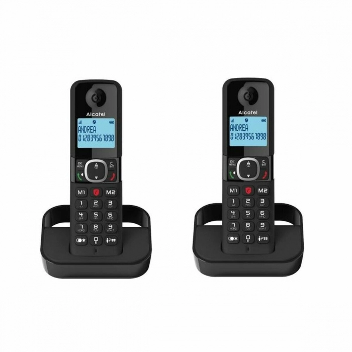 Teléfono Inalámbrico Alcatel F860 DUO EU Negro