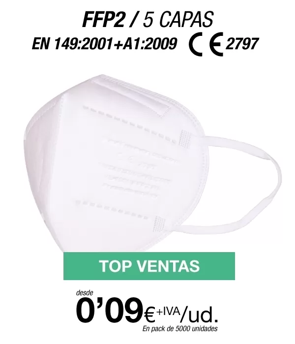 Mascarillas Autofiltrantes FFP2 5 Capas con certificación europea Mascarillas Autofiltrantes FFP2 5 Capas con certificación europea