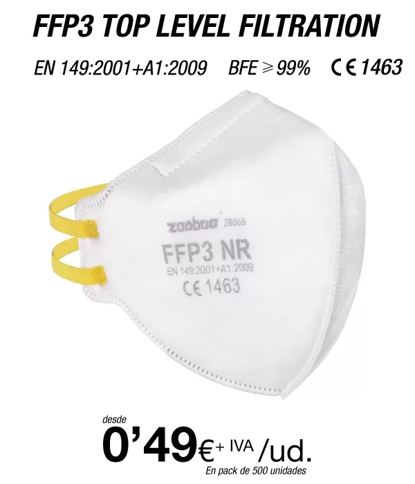 Mascarillas FFP3 con certificacion europea Mascarillas FFP3 con certificacion europea