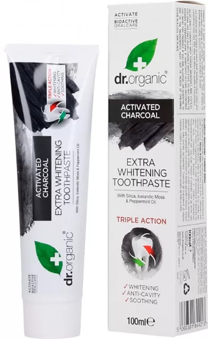 Pasta de Dientes Carbón Activado Orgánico Pasta de Dientes Carbón Activado Orgánico