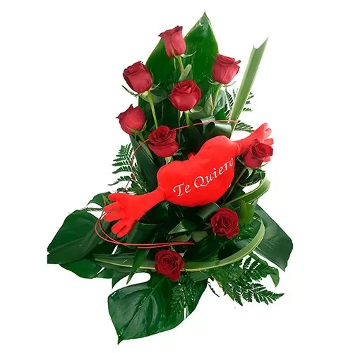 Abrazos 9 Rosas Rojas Abrazos 9 Rosas Rojas