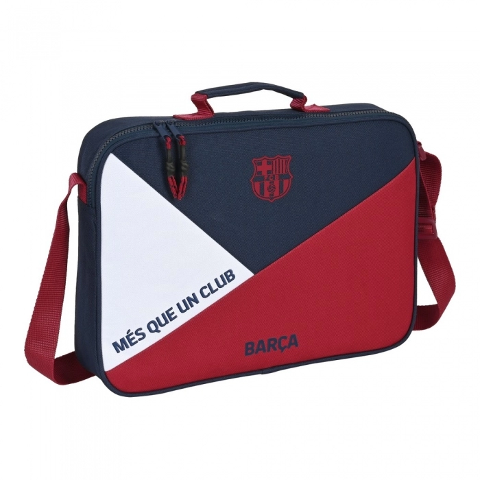 Cartera Escolar F.C. Barcelona Corporativa Azul Granate (38 x 28 x 6 cm)