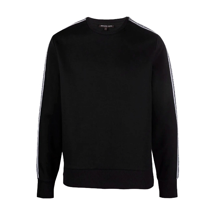 Sudadera con Ribete del Logo Negro Sudadera con Ribete del Logo Negro