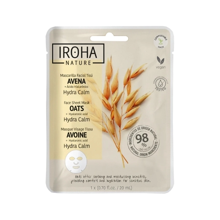 Mascarila Facial Tisú Avena + Ácido Hialurónico Hydra Calm Mascarila Facial Tisú Avena + Ácido Hialurónico Hydra Calm