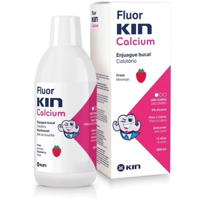 Fluor kin calcio fresa colutorio 500ml Fluor kin calcio fresa colutorio 500ml