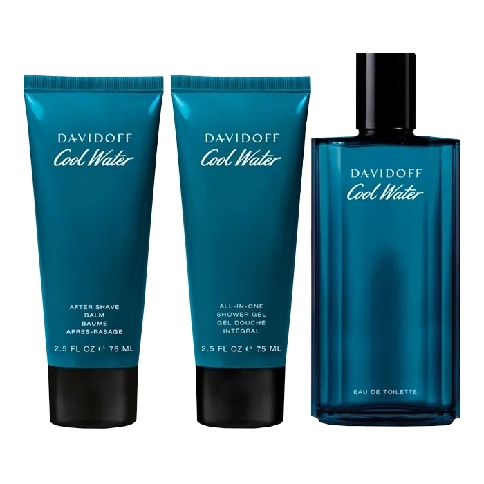 Set Cool Water 125ml + Gel de Ducha 75ml + Bálsamo After Shave 75ml