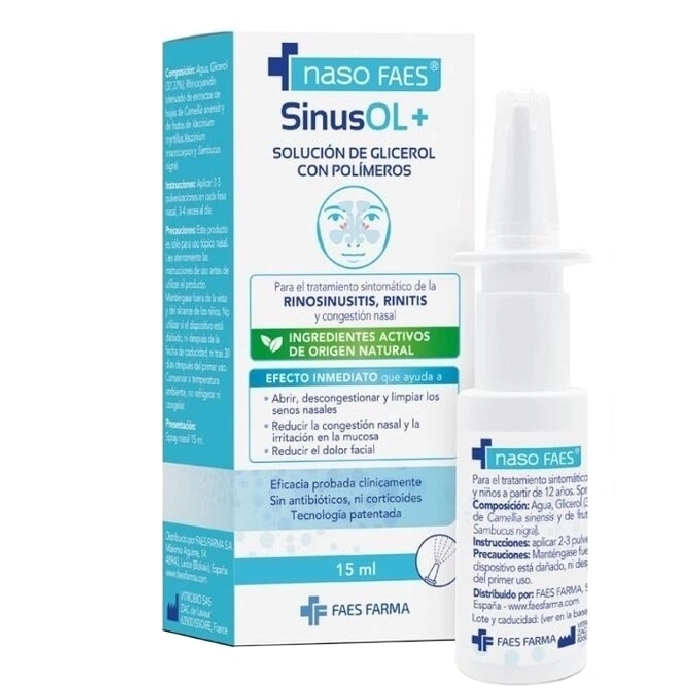 Naso faes sinusol+ 1 spray nasal 15 ml Naso faes sinusol+ 1 spray nasal 15 ml