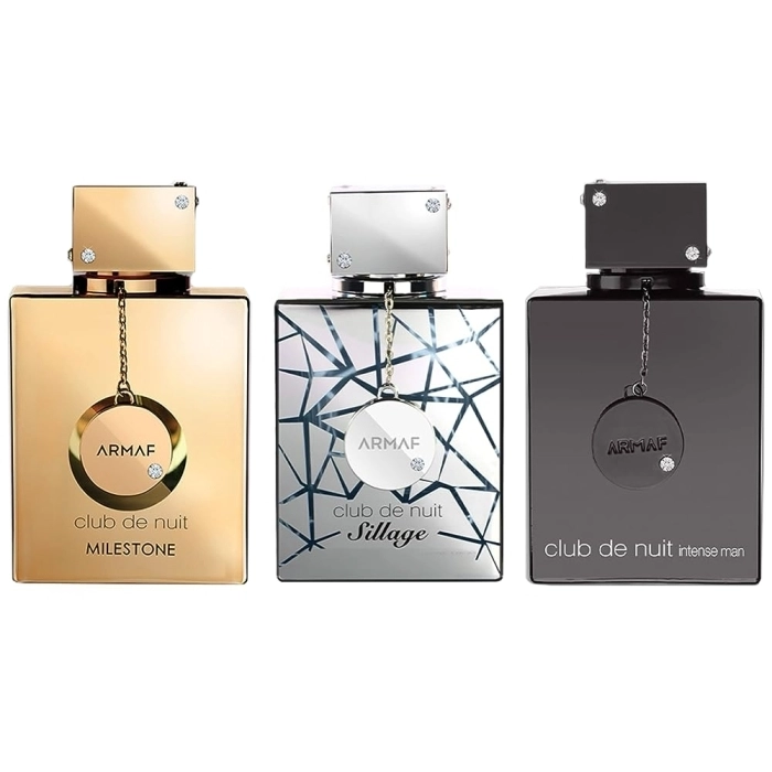 Set Club de Nuit Sillage 30ml + Intense Man 30ml + Milestone 30ml