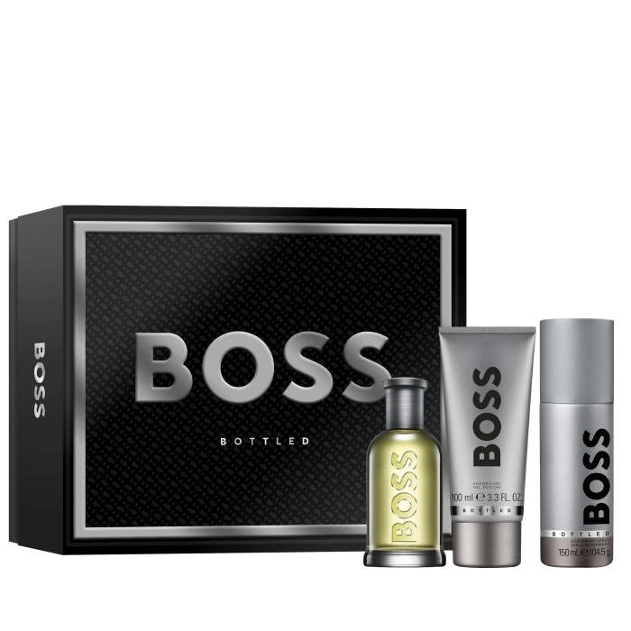 Set Boss Bottled 100ml + Gel 100ml + Deo Spray 150ml