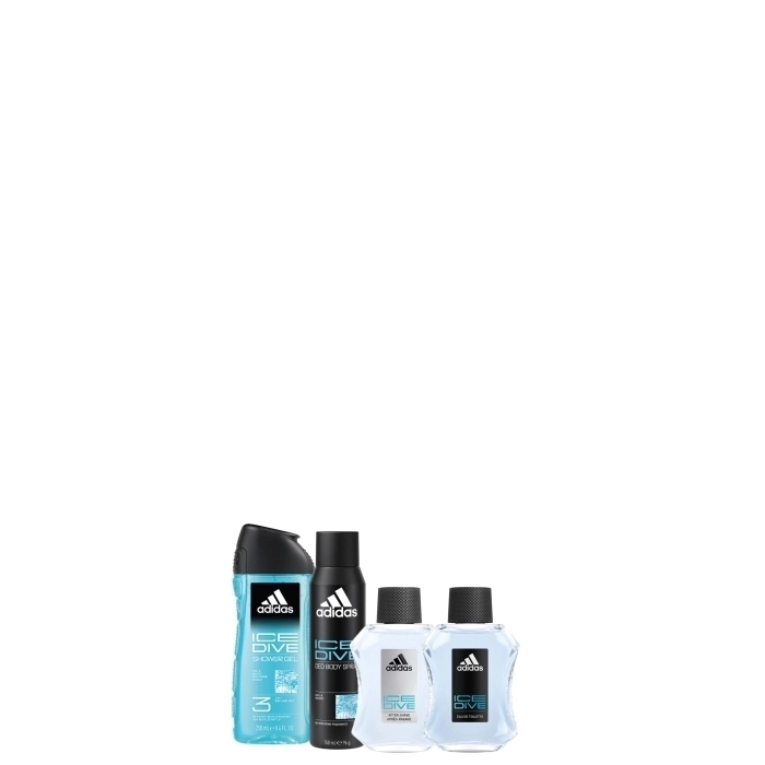 Set Adidas Ice DIve 100ml + 50ml + Body Spray + Shower Gel 250ml