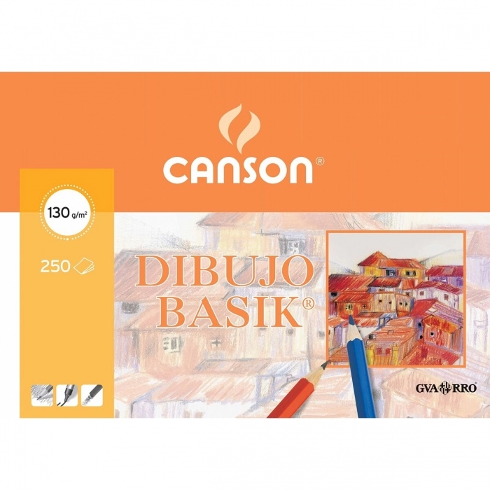 Papel de dibujo Canson Basik Blanco A3 130 g 250 Hojas