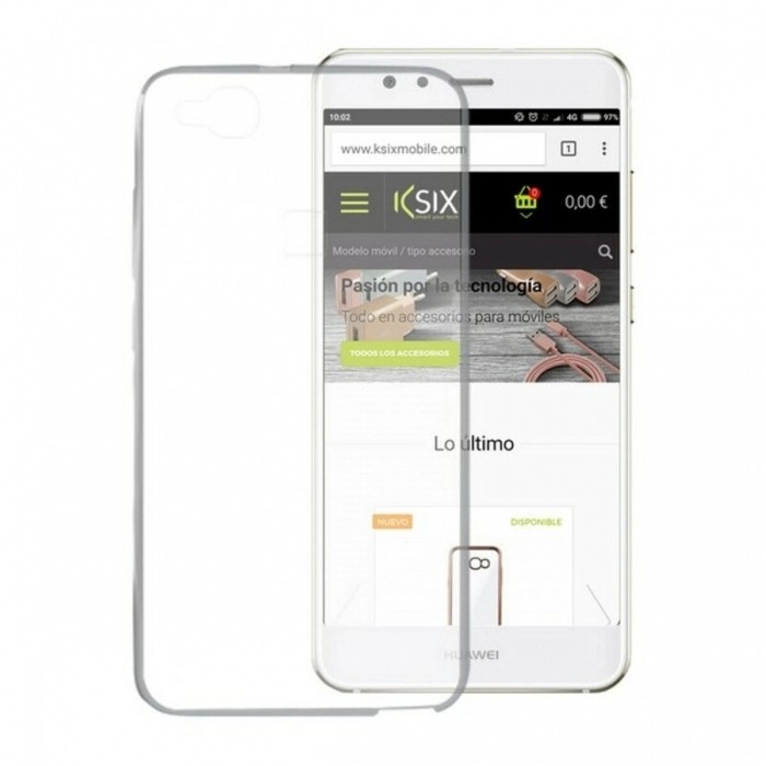 Funda para Móvil Huawei P10 Lite Flex Ultrafina Transparente