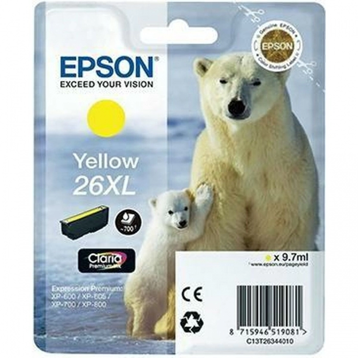 Cartucho de Tinta Original Epson 26XL Amarillo