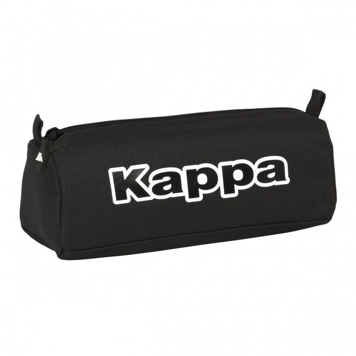 Estuche Escolar Kappa Black Negro (21 x 8 x 7 cm)