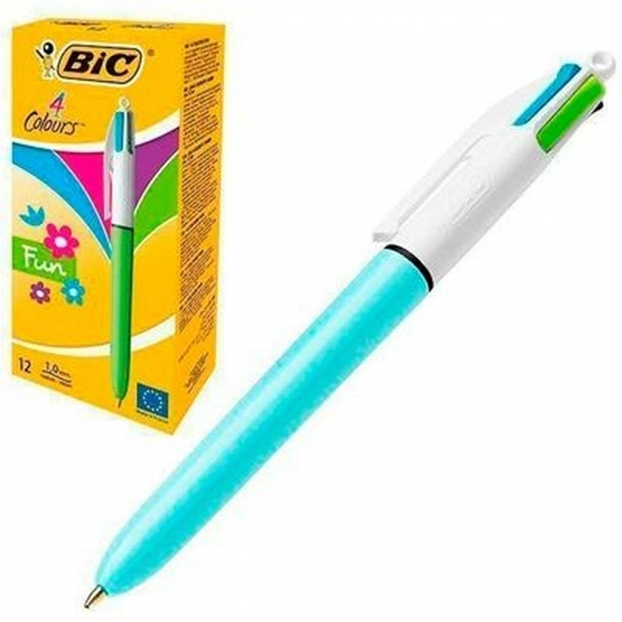 Set de Bolígrafos Bic Fun 12 Piezas Multicolor