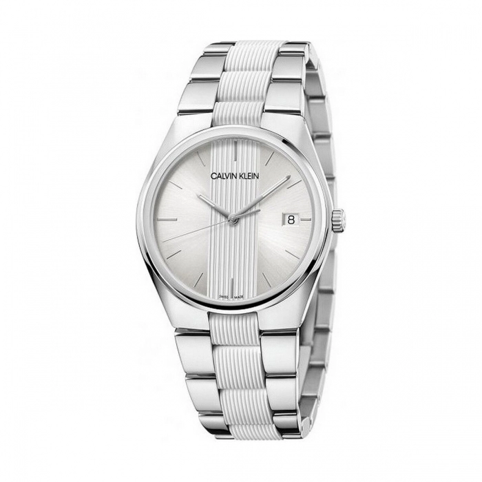 Reloj Hombre Calvin Klein CONTRAST (Ø 40 mm) Acero Inoxidable Blanco