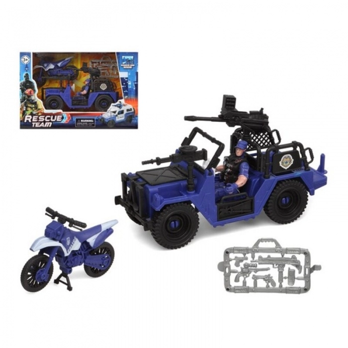 Playset Police Rescue Team Azul