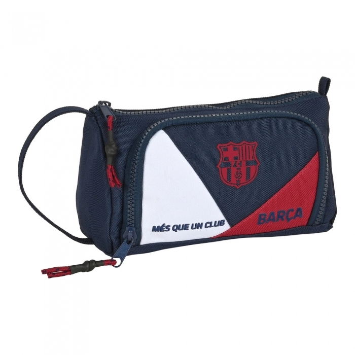 Estuche Escolar F.C. Barcelona Corporativa Azul Granate (20 x 11 x 8.5 cm)