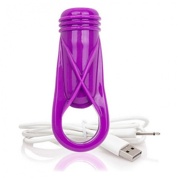 Anillo Vibrador para el Pene The Screaming O Charged Oyeah! Plus Lila