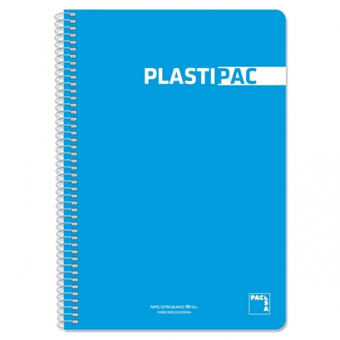 Cuaderno Pacsa Plastipac Turquesa 80 Hojas Din A4 (5 Unidades)